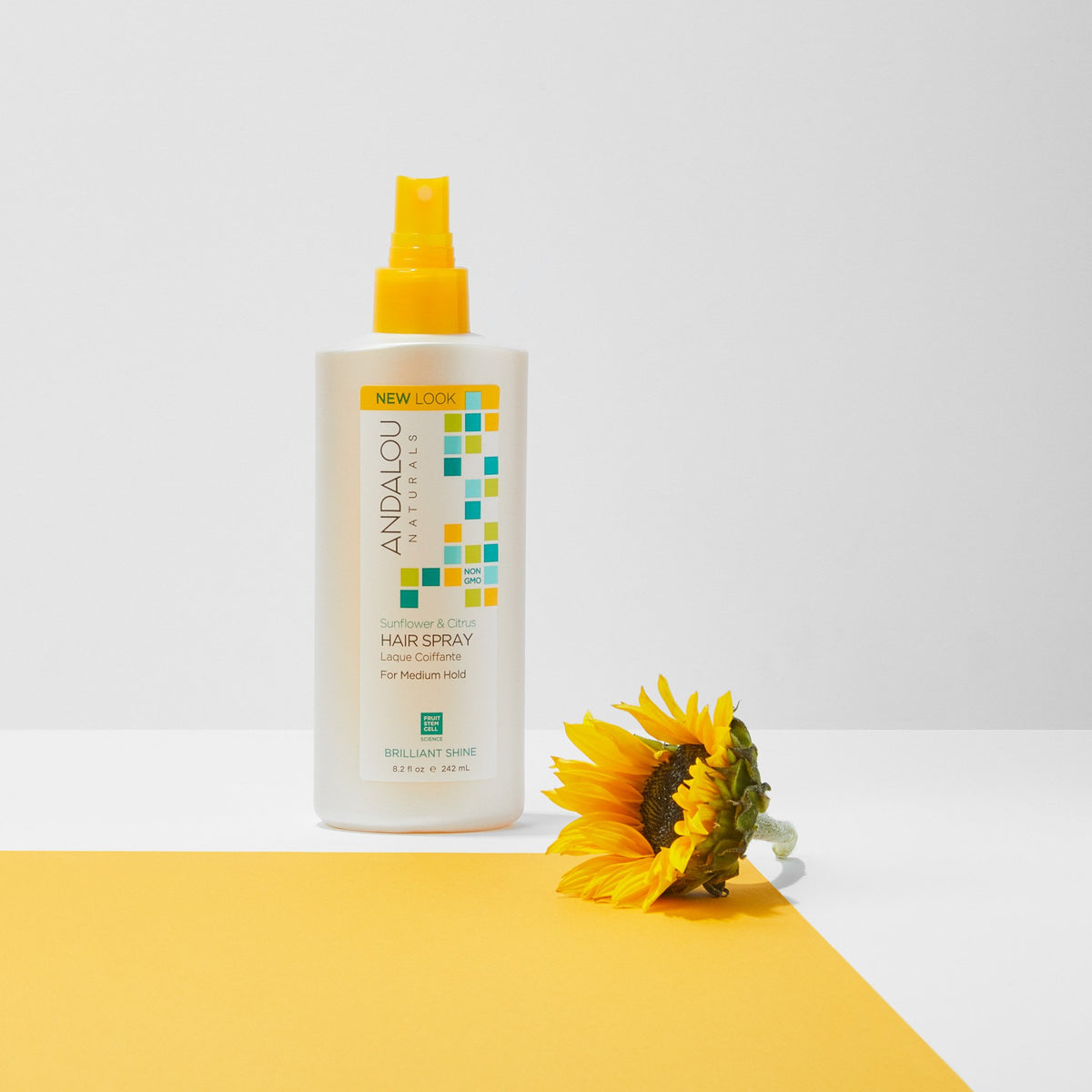 Sunflower & Citrus Brilliant Shine Hair Spray and sunflower